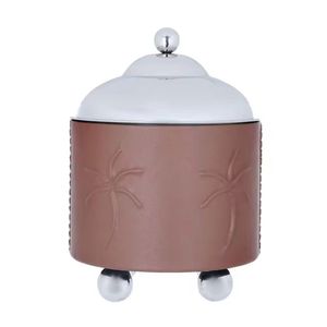 Cacerola de Acero Inoxidable con Base de Madera, Recipiente Aislado para Mantener la Comida Caliente, Tazón para Servir con Tapa de Cúpula - Product Image 2