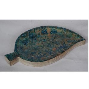 Plato de aperitivo de madera orgánica de alta calidad, cuenco de madera con mango de madera, plato para servir ensalada, vajilla, utensilios de cocina - Product Image 3