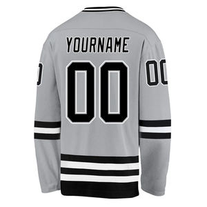 Maillots de hockey sur glace personnalisés en gros |   Fabricant OEM ODM |   Uniformes d'équipe imprimés |   Logo personnalisé Nom Numéro |   100% - Product Image 3