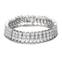 Pulsera de Eslabones Cubanos de Plata de Ley Fina, Cadena Ancha, Joyería Unisex para Fiestas, Accesorio de Lujo Clásico y Elegante para la Muñeca, Estilo de Regalo