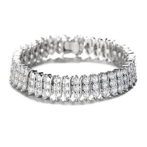 Pulsera de Eslabones Cubanos de Plata de Ley Fina, Cadena Ancha, Joyería Unisex para Fiestas, Accesorio de Lujo Clásico y Elegante para la Muñeca, Estilo de Regalo - Product Image 1