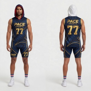 Tenue de compression à capuche en spandex sublimé vert émeraude or tribal premium pour 7v7 - Product Image 2