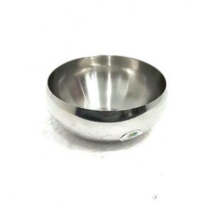 Moderna Tazón de Servir de Acero Inoxidable Pulido con Borde Ondulado Asimétrico, Vajilla Metálica - Product Image 6