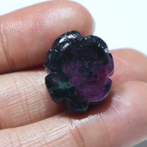 Cabujón de Zoisita Rubí Natural Tallado, Gema de Rubí Tallada a Mano, Piedra Suelta Lisa, Proveedor Mayorista para Joyería - Product Image 3