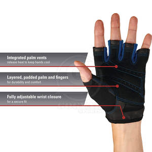 อุปกรณ์ป้องกันกลางแจ้ง ถุงมือฟิตเนสคุณภาพพรีเมียม ถุงมือฟิตเนสเพื่อความปลอดภัยในการเล่นกีฬา - Product Image 4