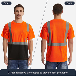 Camisetas Reflectantes para Hombre, Sudadera de Manga Larga, Camisetas Deportivas Holgadas, Camisetas de Seguridad Personalizadas, Precio al por Mayor - Product Image 2