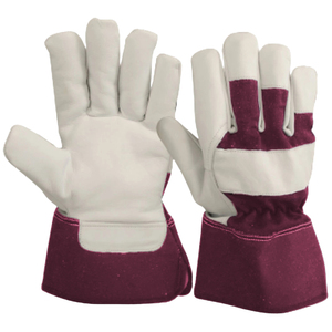 Split Leather Work Gloves Anti-Chemical Heat Resistant 10 Inch Reinforced <b>Thumb</b> Durable Padded Palm - Product Image 2