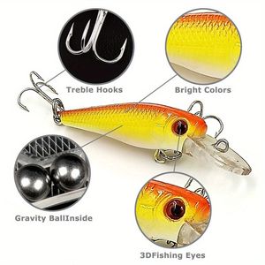 Set da 30 Pezzi di Attrezzatura da Pesca di Vari Tipi, Include Crankbait, Ami e Esche Minnow - Product Image 5