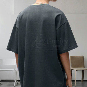 เสื้อยืดพิมพ์โลโก้ตามสั่ง คุณภาพสูง เสื้อยืดโอเวอร์ไซส์ ราคาขายส่ง เสื้อยืดโอเวอร์ไซส์ ผลิตในปากีสถาน - Product Image 5