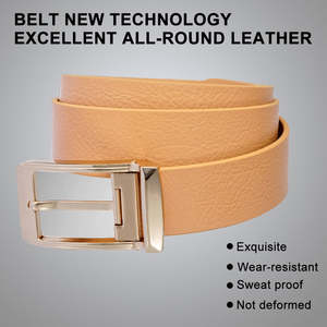 Ceinture en cuir véritable ajustable sur mesure avec boucle à ardillon simple en alliage, sangle décontractée avec doublure en TPU pour jeans et tenues habillées – Vente en gros - Product Image 2