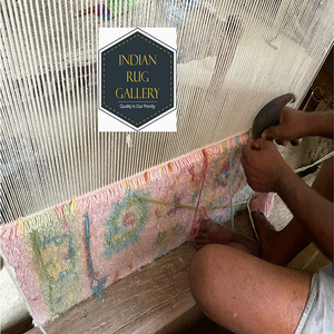 Fabricant indien usine bas prix boucle coupe sur mesure soie Tencel grand surdimensionné fait à la main Loomknotted tapis tapis - Product Image 6