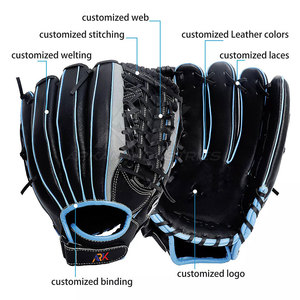 Gants de baseball en cuir de qualité professionnelle avec une coupe confortable, gants de baseball en cuir pour les matchs - Product Image 4