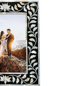 Marco de Fotos Rectangular de Lujo Personalizable con Incrustaciones de Madreperla Hecho a Mano - Product Image 5