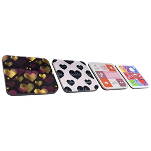 Aimants carrés en acrylique colorés – Autocollants magnétiques pour cadeaux de mariage et décoration de réfrigérateur - Product Image 3
