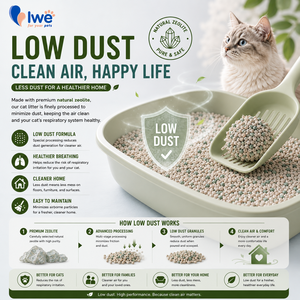 Lettiera per Gatti in Zeolite Naturale a Granuli Fini, Superiore Eliminazione degli Odori, Basso Contenuto di Polvere, OEM, Vendita all'Ingrosso - Product Image 5