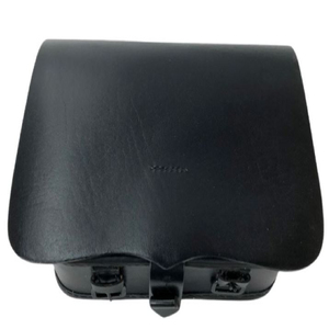 Black Leather Seat Gap Organizer Pouch Motorcycle Storage Revolutionary Period Cartridge <b>Box</b> Pouch - Product Image 2