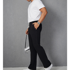 Pantalons à taille élastique, très demandés, personnalisables, décontractés, coupe ample, jambes larges, joggers, haute qualité, style Y2K, cargo, surdimensionnés, effet empilé - Product Image 4