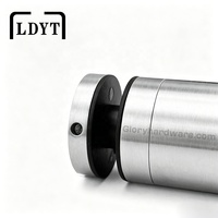 Entretoises de fixation pour balustrade en verre sans cadre en acier inoxydable Euro EAC Série T3, réglables en 3D avec verrouillage inclinable