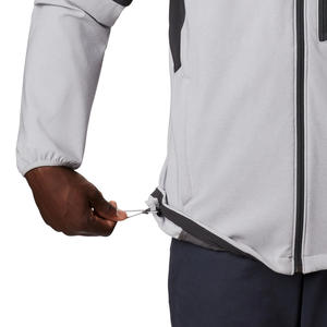 Veste softshell respirante coupe-vent à double sens d'élasticité avec col montant et fermeture éclair pour la randonnée et le trekking en extérieur - Product Image 5