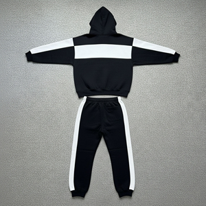 Chándales Deportivos de Invierno Unisex de Alta Calidad, Holgados, Vintage, con Capucha, Estampados o Lisos, con Logotipo Personalizado, 100% Algodón Felpa, Tallas Grandes - Product Image 6