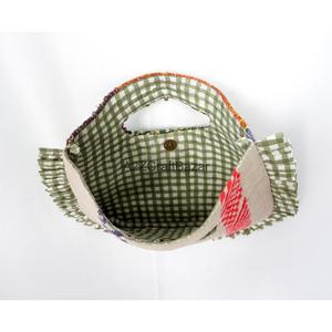 Indian 100% Cotton Bohemian Embroidery Designer Women Kantha Clutch Messenger Shoulder <b>Bag</b> Handmade Suzani Pattern Exhibition - Product Image 2
