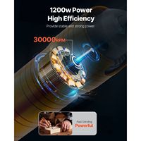 Meuleuse électrique à arbre flexible 1200W 30 000 tr/min, outil rotatif multifonctionnel 31 pièces, graveur suspendu
