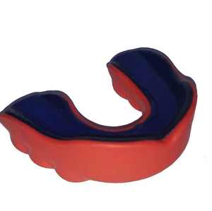 Protector Bucal de Silicona de Doble Capa, Rojo y Azul, Moldeable, Equipo Deportivo Protector para Boxeo, Adultos, Unisex, Ligero, Fácil de Poner - Product Image 1