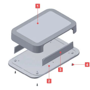 Caja de Protección Electrónica para Montaje en Pared, Impermeable, de ABS, OEM - Product Image 3
