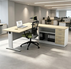 Escritorio de Computadora Moderno, Independiente y Duradero de Madera, con Ensamblaje DIY y Altura Ajustable, Muebles para Oficina en Casa - Product Image 2