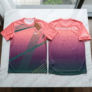 เสื้อปิ๊กเกิลบอล BIDV พิมพ์ลายแบบซับลิเมชั่น ระบายความชื้นได้ดี เสื้อผ้ากีฬาโพลีเอสเตอร์แขนสั้นสำหรับทุกเพศ - Product Image 3