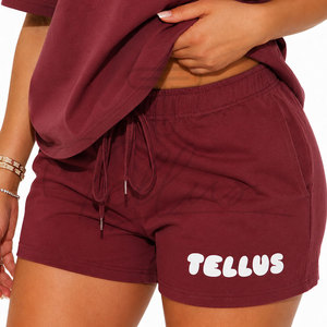 Ensembles de survêtements pour femmes fabriqués sur mesure, tenues en 2 pièces, sweat-shirt à capuche court et pantalon de survêtement court avec poches - Product Image 6