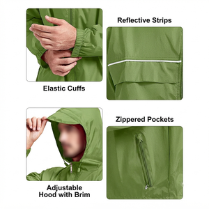 Low Price <b>Men's</b> New Fashion <b>Lightweight</b> Warm Windbreaker <b>Jacket</b> Solid Pattern Breathable Plus Size <b>Men</b> Windbreaker <b>Jacket</b> - Product Image 4