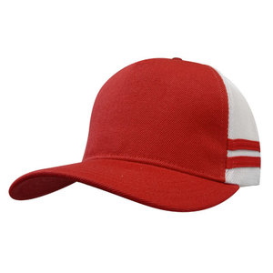 หมวกแก๊ปทรง Trucker ลายทาง ปรับขนาดได้ พร้อมโลโก้ 5 ชิ้น ด้านหลังเป็นตาข่าย สำหรับผู้ใหญ่ ใช้กลางแจ้ง สไตล์สตรีทแวร์ ผลิตในเวียดนาม - Product Image 2