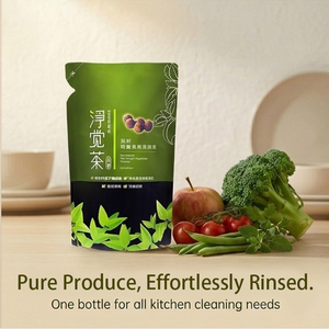 Detergente Líquido para Platos Teapower - Agente de Limpieza a Base de Plantas de Origen Natural, Aroma Natural, Eliminación Efectiva de Grasa para la Cocina - Product Image 4