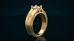 Lab Grown Solitaire Engagement <b>Ring</b> | 14KT Yellow Gold | IGI Certified | Cut 4-Prong Wedding Party <b>Rings</b> | Anniversary Gift <b>Men</b> - Product Image 4