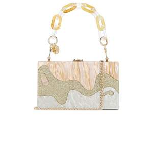 Pochette de soirée en résine écologique de luxe pour femmes, décorations durables pour les occasions spéciales - Product Image 3