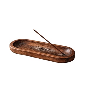 Porte-encens en bois de santal fait main avec récupérateur de cendres – Support durable en bois pour Agarbatti, idéal pour la maison, le bureau, la méditation, le yoga et l'aromathérapie - Product Image 5