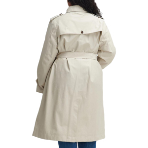 Women's City Rain Trench Coat Long Belted Jacket Breathable Waterproof <b>Raincoat</b> <b>Plus</b> <b>Size</b> Solid Color OverCoat - Product Image 2