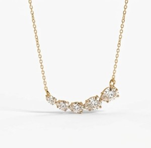 Collar con Colgante de Diamante Cultivado en Laboratorio, Corte Pera, Claridad DEF VS VVS, Certificado IGI, Oro 10K 14K 18K, Joyería Nupcial - Product Image 1
