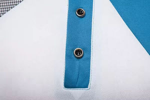 Chemises de golf pour hommes de qualité supérieure, personnalisées, 100% coton tricoté, manches courtes, respirantes, séchage rapide, anti-rides, écologiques - Product Image 5