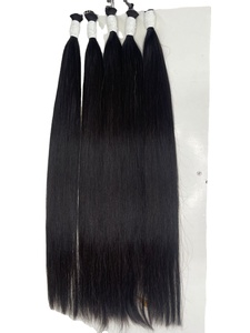 Extensiones de cabello virgen vietnamita de Grado Superior Premium doble dibujado Natural negro sin procesar a granel para tejer el cabello - Product Image 3