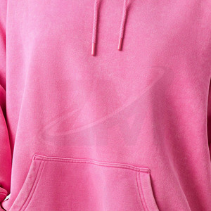 เสื้อฮู้ดดี้ผู้หญิงไซส์ใหญ่ คุณภาพพรีเมียม สีชมพู ผ้าฟลีซ 100% ตกแต่งลายปักตามสั่ง ป้องกันขนร่วง สำหรับฤดูหนาว - Product Image 5