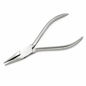 Pince à bec effilé Snipe 130 mm en acier inoxydable INOX, outil de fabrication de bijoux ZetomedPro - Product Image 1