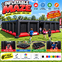 Riesiges Aufblasbares Labyrinth Outdoor-Spiele Aufblasbare Zaunfelder Labyrinth-Bunkerwände Aufblasbare Laser-Tag-Arena Luft-Hindernis-Labyrinth