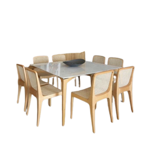 Juego de Comedor de Madera de Lujo, Convertible, Ajustable, Color Personalizable, Hecho en Indonesia con Materiales Ecológicos para Uso en el Hogar y Restaurantes - Product Image 4