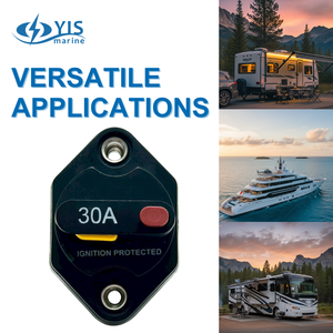 Disjoncteur d'ampère élevé à montage sur panneau réarmable 30A pour l'automobile - Product Image 6