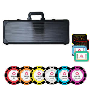 Juego de Fichas de Póker de Arcilla Copag de 45 mm y 18 g con 10/30/50/80 Placas, 300/500/800/1000 Piezas para Jugadores de TN - Product Image 4