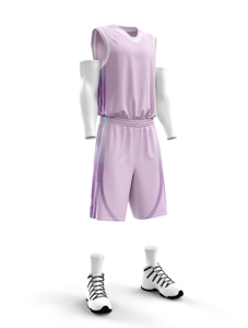 Tenue de basketball athlétique durable, maillot et short personnalisés avec logo d'équipe, respirants, pour les matchs de ligue - Product Image 4