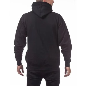 Sudadera con capucha de invierno de peso pesado, con doble cremallera, bordado personalizado, estilo francés, con lavado ácido, efecto desgastado y descolorido por el sol, de color liso. - Product Image 1