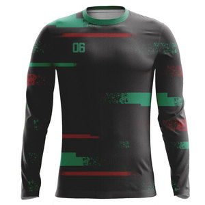 Quick Dry Moisture-Wicking Breathable Digital Printed <b>Men's</b> Football Jersey O-neck 100% Polyester All Seasons - Product Image 1